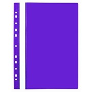 Папка-скоросшиватель с европланкой, ф.А4, фиолетовая, (INDEX)