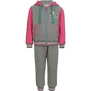 508SU00 Спортивный костюм для девочки Злиз Oldos (Розовый+серый меланж, 116)