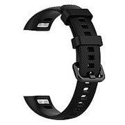 Силиконовый ремешок для Honor Band 4 (черный) фото