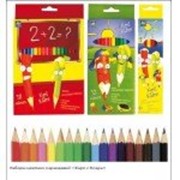 Набор цветных карандашей фото