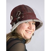 Шляпа Ирина с нерпой Красный 54 фотография