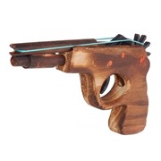 Деревянный пистолет стреляющий резинками