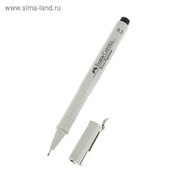 Ручка капиллярная для черчения и рисования Faber-Castell линер Ecco Pigment 0.3 мм, пигментная, черный 166399 фото