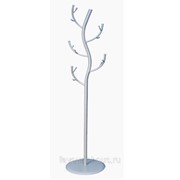 Вешалка-стойка №9 “Дерево“ белое серебро фотография