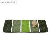 Коврик для ванной «Листопад», 50 х 80 см, цвет зелёный фото