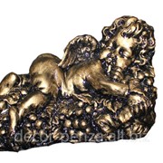 Статуэтка Ангел на винограде лежачий бронза д-250 мм, в-400 мм