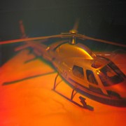 Голограмма художественная Вертолет фотография