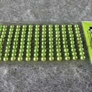 Камешки зеленые на липучке 8 мм 130 шт 5482 фотография