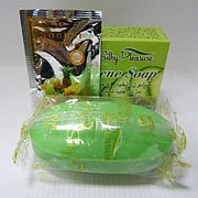 Мыло Silky Pleasure With Green Cucumber 135 гр. (с экстрактом огурца. Made in Thailand) фото