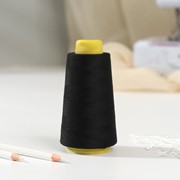 Нитки 40/2, 2700 м, цвет чёрный фото