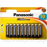 Батарейка Panasonic Alkaline Power LR6, 10шт. фото