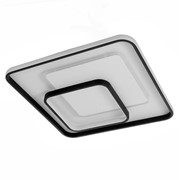 Люстра с ПДУ 1218/1 LED 120Вт 3000-6000К бело-черный 50х50х8 см фото