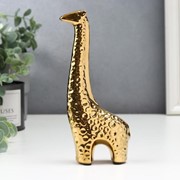 Сувенир керамика “Золотой жираф“ 19х3,5х9 см фотография