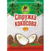 Стружка кокосовая белая (микс) 1/25г/150 шт