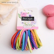Резинка для волос “Тофи“ (набор 24 шт) разноцветные фотография