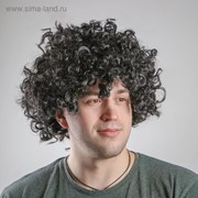 Карнавальный парик «Кудряшки», обхват головы 56 см, цвет чёрный