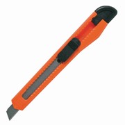 Нож канцелярский 9 мм STAFF “Basic“, фиксатор, цвет корпуса, упаковка с европодвесом, 230484 фотография