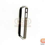 Аксессуар Bumpers iPhone 4S metal (со стразами) темно серый 57805 фото