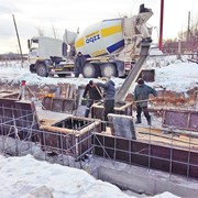 Зимний бетон с добавкой