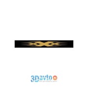 Светофильтр “XXX“ (165х1300) фон черный цвет золотой (1шт.) A-STICKER фото