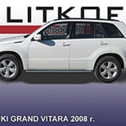 Пороги Suzuki Grand Vitara 2005-2015 5 дв. (труба 57 мм) фотография