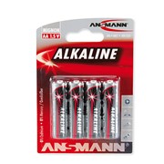 Элементы питания (батарейки) ANSMANN Red Alkaline 1.5 V AA 4 шт.