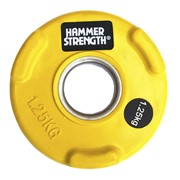 Диск олимпийский цветной обрезиненный d51мм Hammer WP074 1,25кг желтый фото