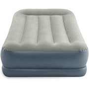 Односпальная надувная кровать Intex 64116 “Pillow Rest Mid-Rise Airbed“ + насос (191х99х30см) фотография