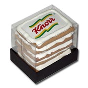 Сладкое корпоративное печенье с логотипом фотография