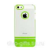 Накладка MOBILE 7 для iPhone 5s iPhone 5 белый верх зеленый низ фотография