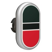 LPCB7112 Двойная кнопка нажатия, 2 плоских кнопки с пружинным возвратом, цвет черный/красный фотография