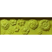 Молды Цветы, планшет из 10 шт 16,5х5,5 см фотография