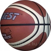 Мяч баскетбольный №7 DOBEST (PU) 886 PK Коричнево-белый фотография