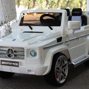 Детский электромобиль. Лицензионная копия Mercedes G55 (white)