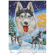 Схема для вышивки бисером Хаски фото