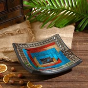 Тарелка декоративная "Амира" керамика 20х20х5 см