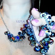 Ожерелье и браслет. Авторский лэмпворк фото