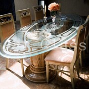 Столы стеклянные, столы из стекла и мрамора, роскошные изделия из стекла - изготовление по индивидуальным заказам