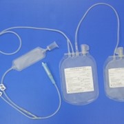 Контейнер для крови и ее компонентов двухкамерный 450/450,450/300 с консервантом CPDA-1 фотография