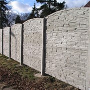 Забор бетонный фактура "Сланец"