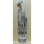 Пара Жирафов на подставке 100 см - резной декор, арт. 181128 фотография