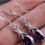 Серебряные серьги Капельки фото