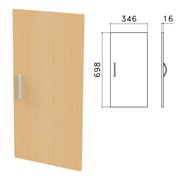 Дверь ЛДСП низкая “Канц“, 346х16х698 мм, цвет бук невский, ДК32.10 фото