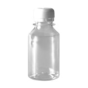 Бутылка пластиковая 250 мл прозрачный + пробка (100 шт/уп)