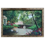 Гобеленовая картина “Беседка в саду“ 44*64 см фото