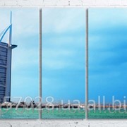 Модульна картина на полотні Дубай. Готель Парус код КМ100200(200)-235-FED фото