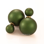 Серьги - шарики ''Dior'' (зеленые) 216552(17)
