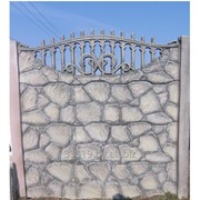 Забор железобетонный фотография