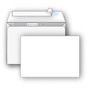 Конверт Е65 110х220, стрип, OfficePost , 1000шт/уп, белый фото