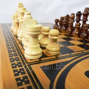 Нарды бамбуковые 3 в 1, 40x40 см (нарды, шашки, шахматы) NS-2012